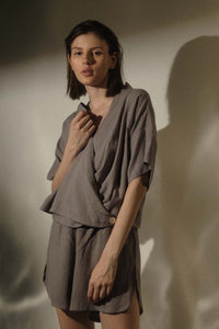 BLUSA PJ GRIS PIEDRA