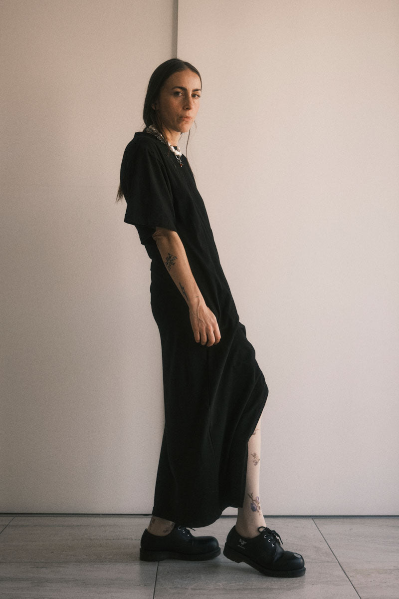 TEE DRESS CRUZADO NEGRO