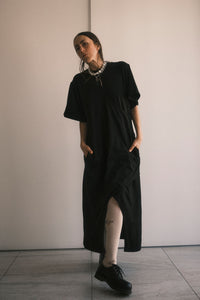 TEE DRESS CRUZADO NEGRO