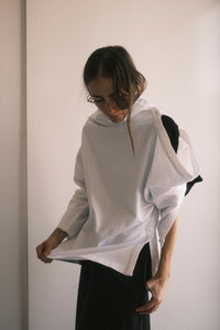 PONCHO CAMISA BLANCO