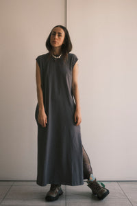 TEE DRESS MANGAS GRIS