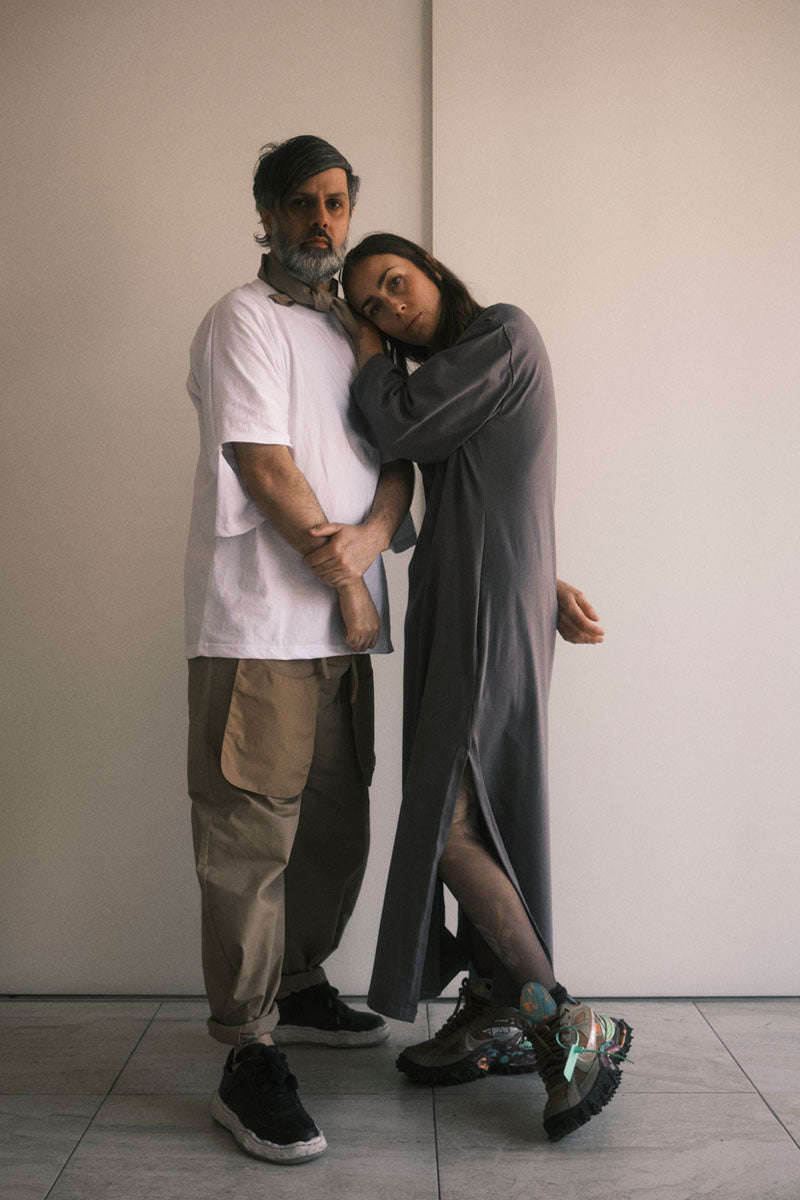 TEE DRESS MANGAS GRIS