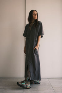 TEE DRESS CRUZADO GRIS