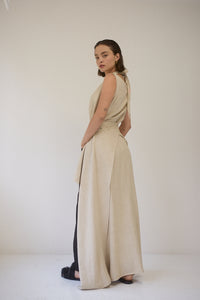 Vestido ÓRIBTA Beige
