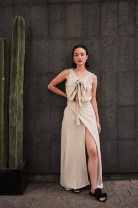 Vestido ÓRIBTA Beige