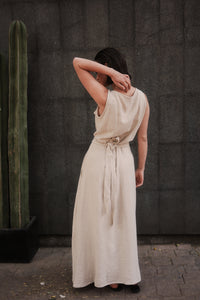 Vestido ÓRIBTA Beige