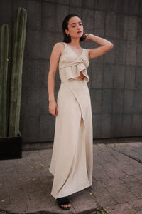 Vestido ÓRIBTA Beige