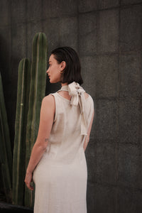 Vestido ÓRIBTA Beige