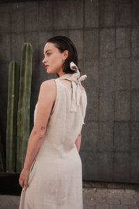 Vestido ÓRIBTA Beige