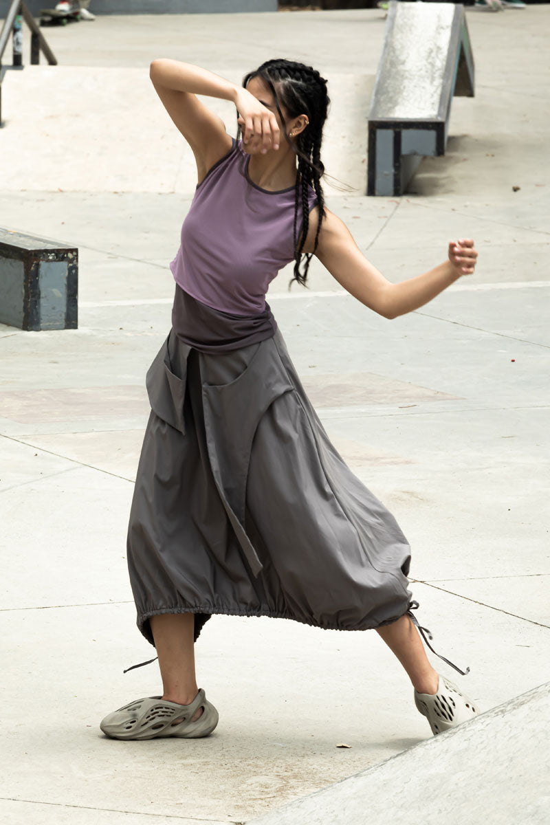 TANK TOP MESH- BICOLOR MORADO
