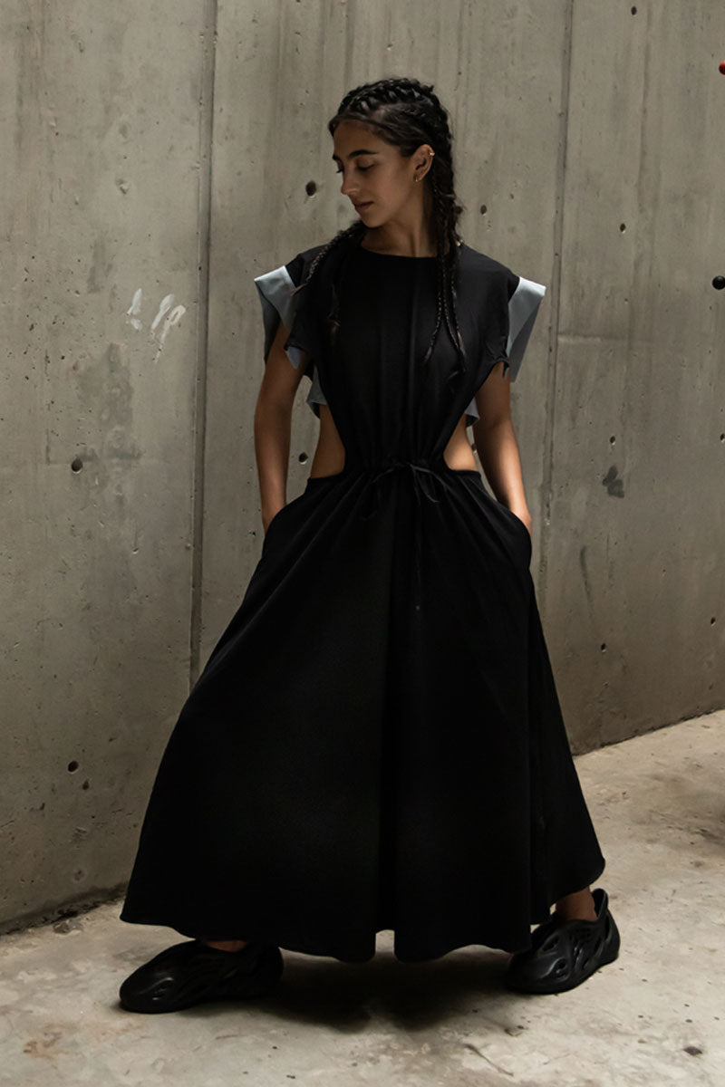 VESTIDO COLUMNA NEGRO