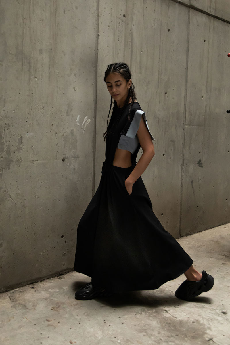 VESTIDO COLUMNA NEGRO