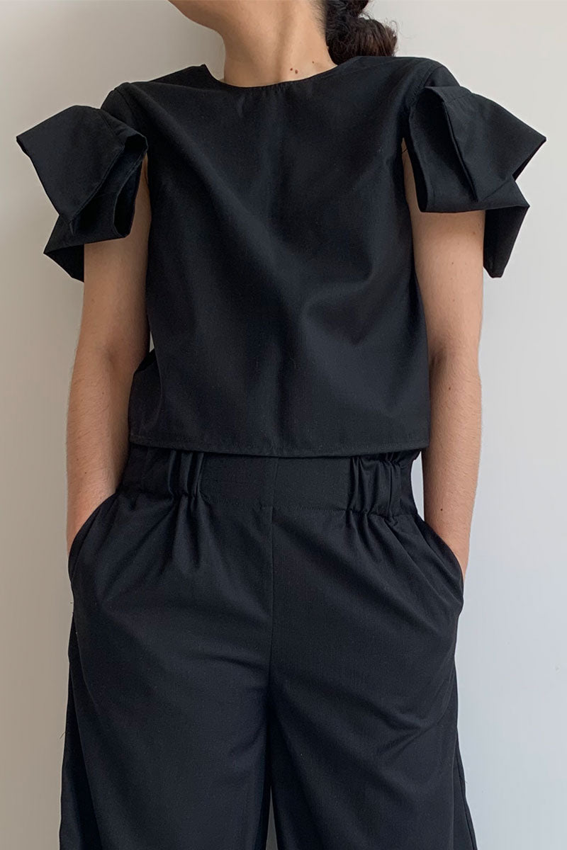BLUSA MANGAS CAPA NEGRO