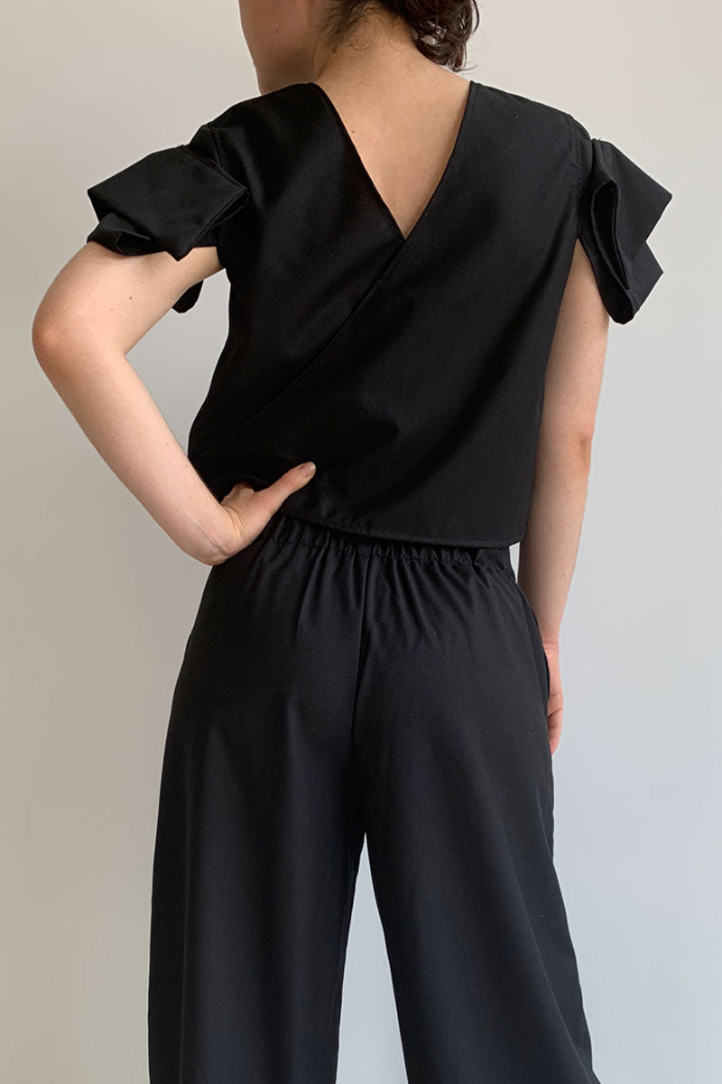 BLUSA MANGAS CAPA NEGRO