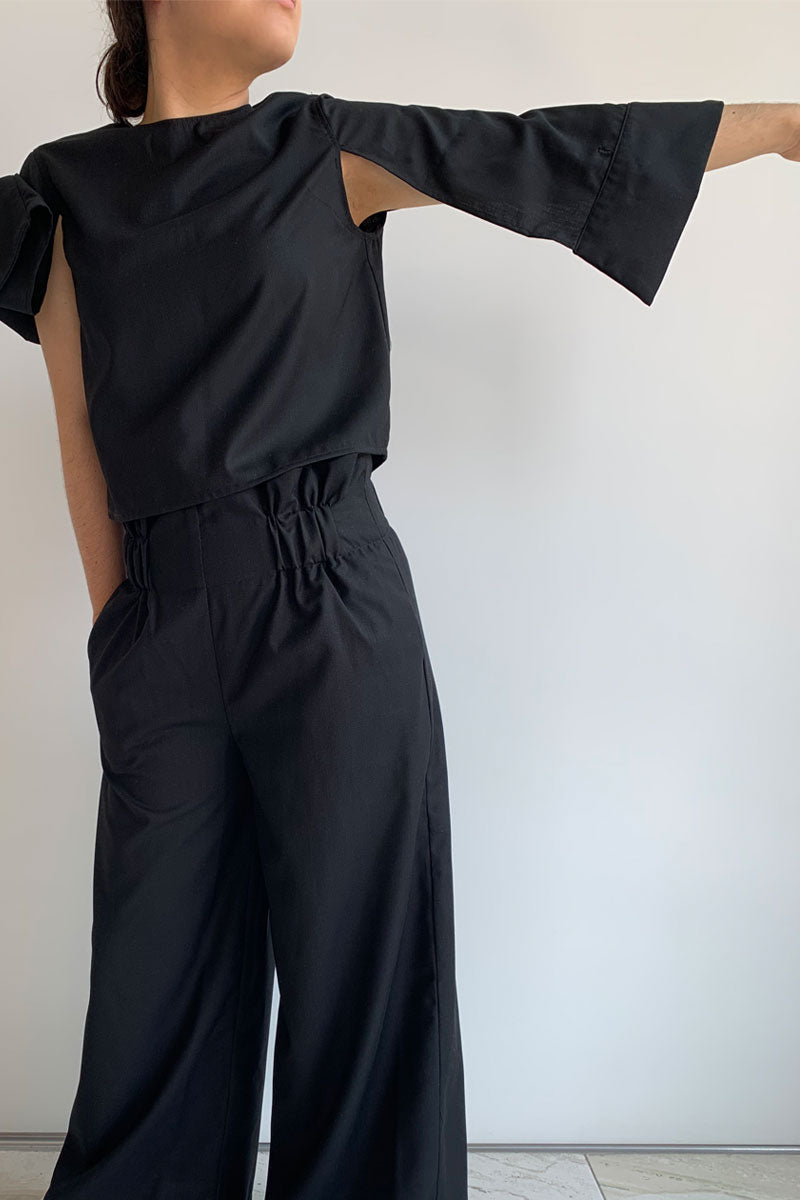 BLUSA MANGAS CAPA NEGRO