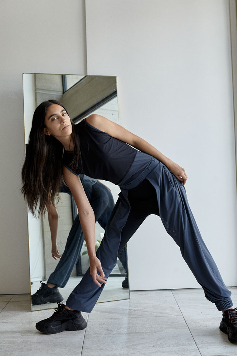 LEGGINS  JOGGER - GRIS OXFORD