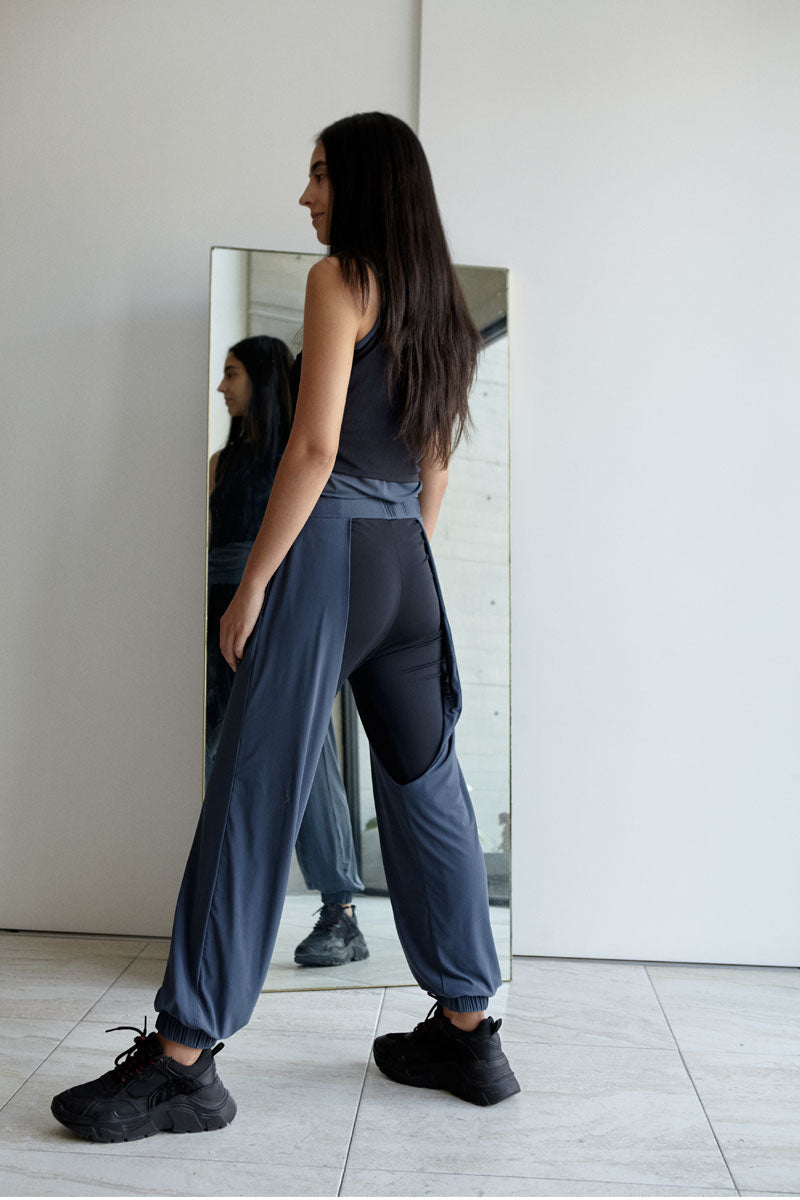 LEGGINS  JOGGER - GRIS OXFORD