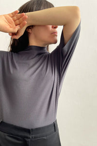 BLUSA KIMONO GRIS OXFORD