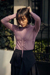 BLUSA BOOBS MESH LAVANDA