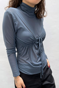 BLUSA BOOBS MESH GRIS OXFORD