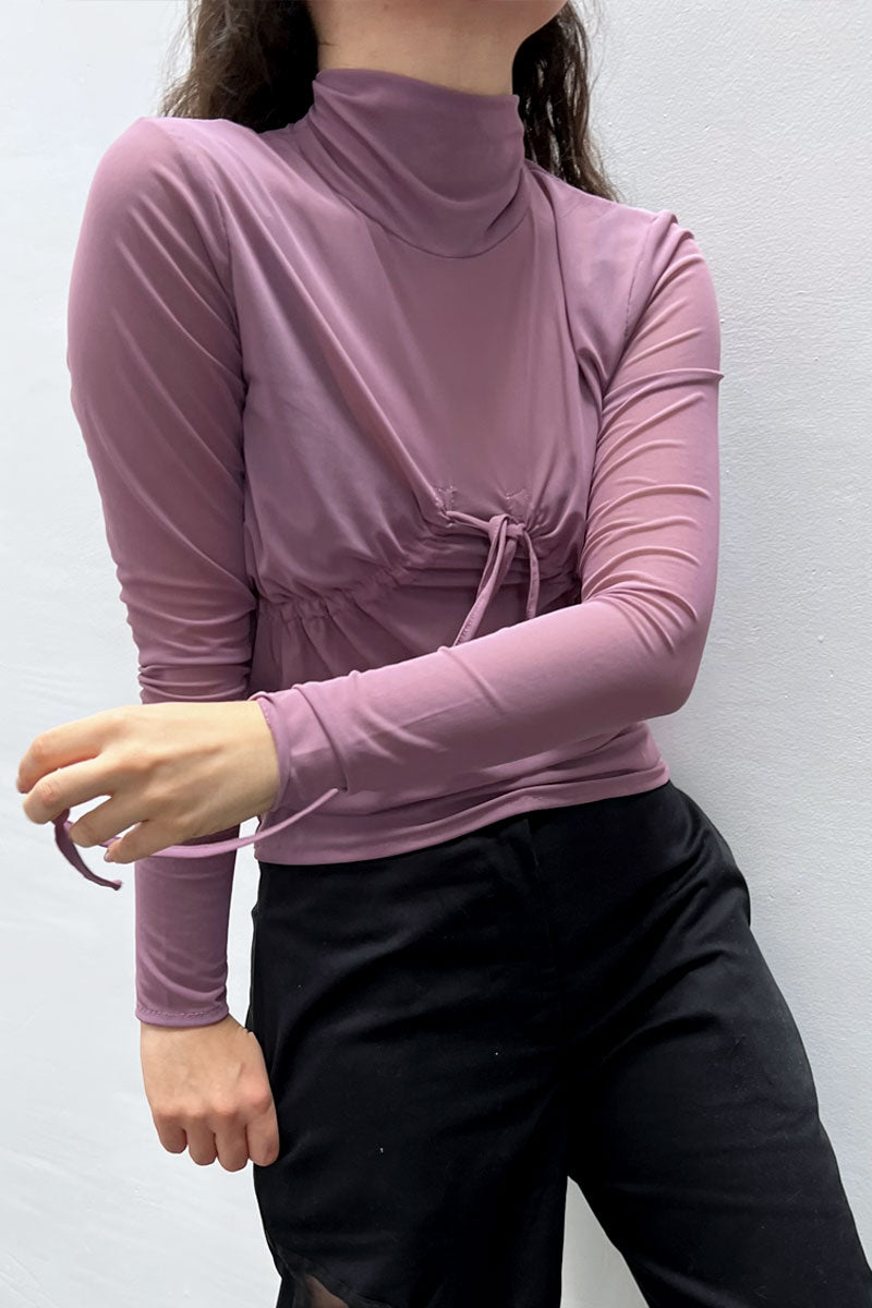 BLUSA BOOBS MESH LAVANDA