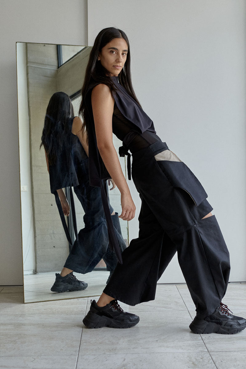PANTALÓN BB BAGGY & BERMUDAS NEGRO