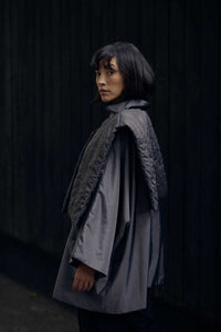 PARKA KIMONO - GRIS OXFORD