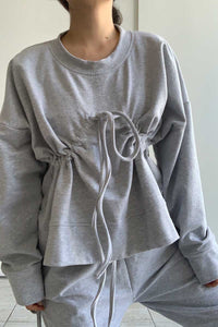 BOOBS SWEATSHIRT GRIS JASPE