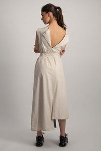 Vestido cruzado Ivory