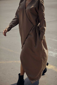VESTIDO SÉPALO - KHAKI DORADO